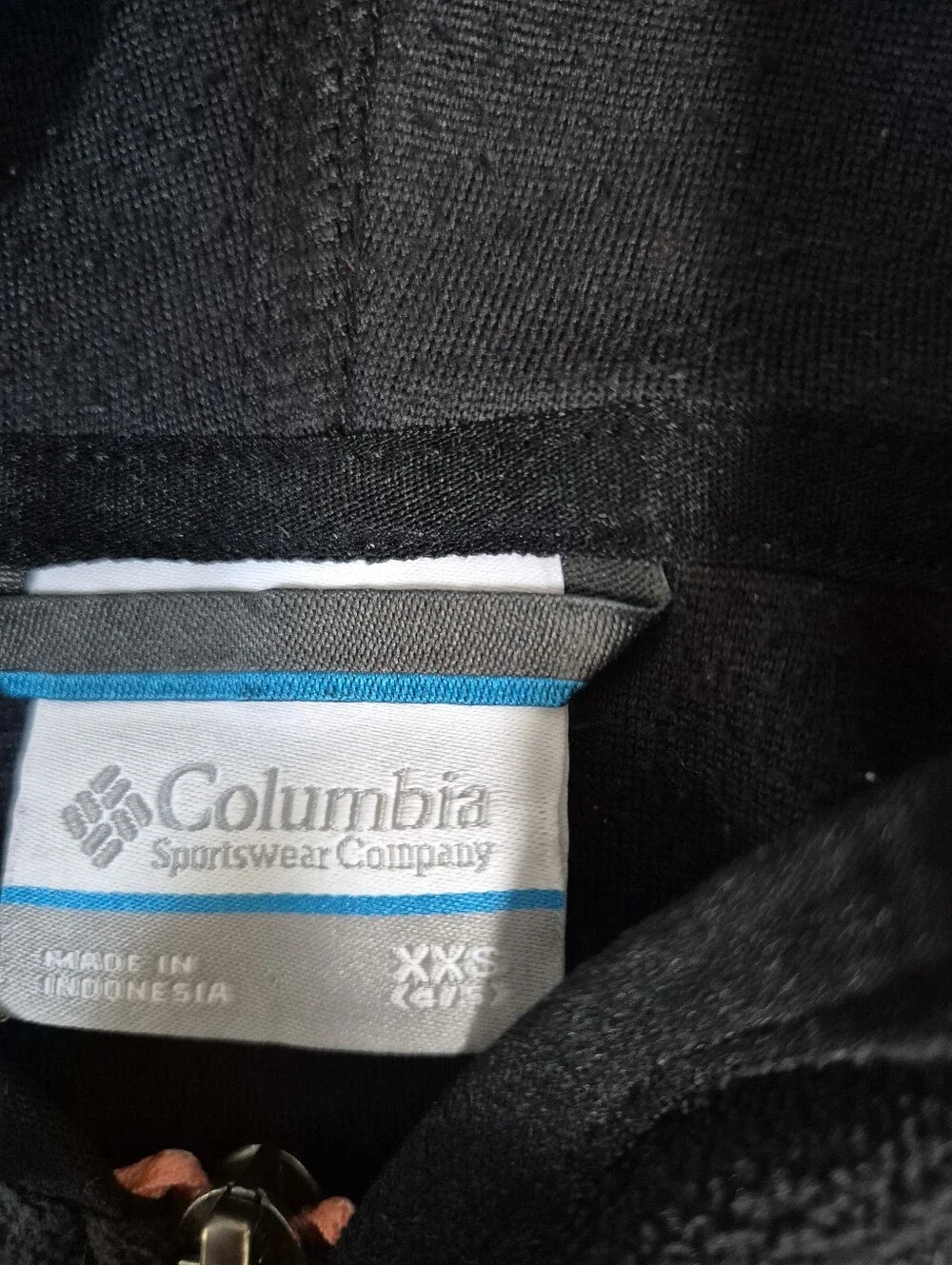 Columbia Youth XXS 4/5 Black Fleece Full Zip Hooded Sweatshirt